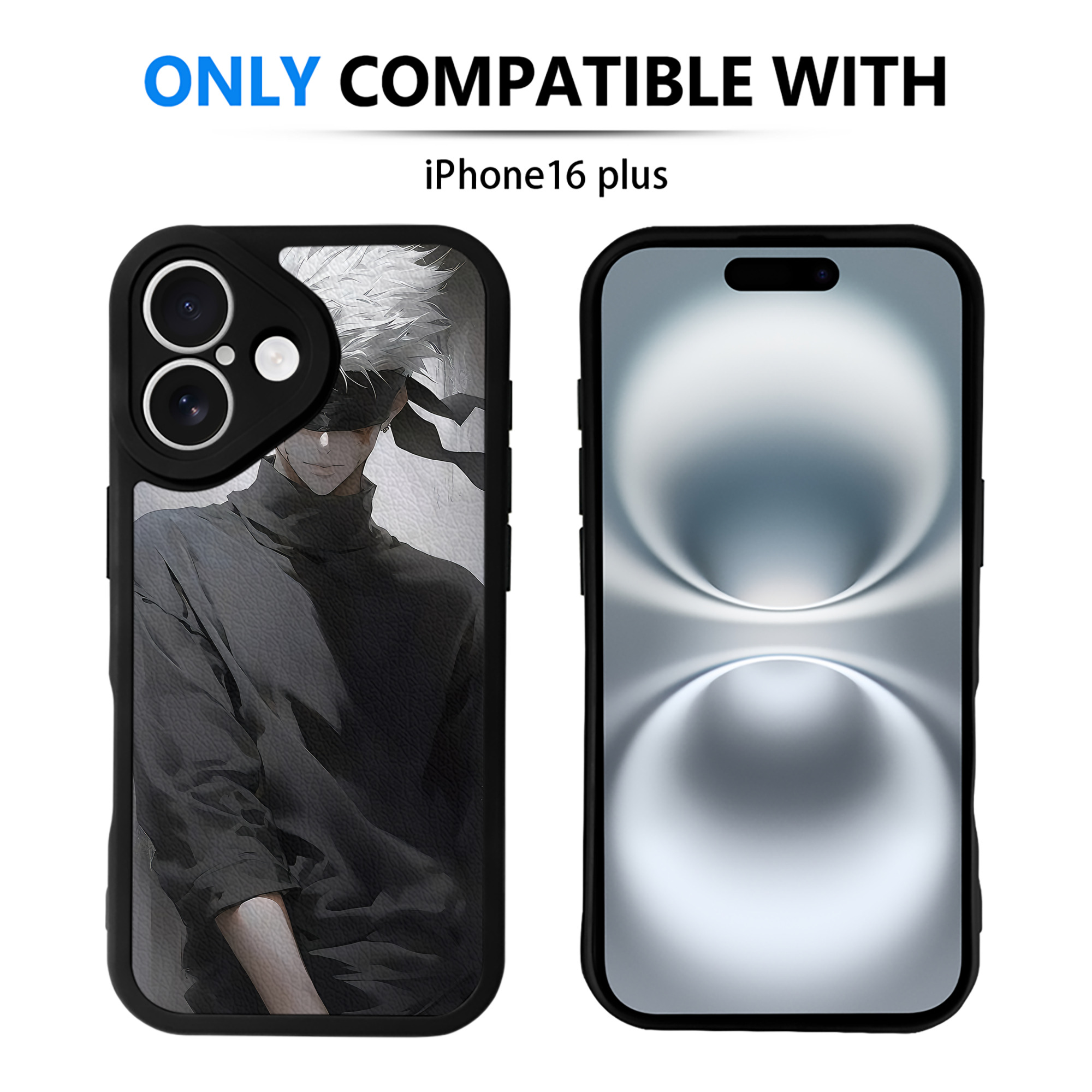 （画像用） 呪術廻戦 Jujutsu Kaisen 【iPhone 16シリーズ対応】シリコンスマホケース（レザー調） 材質：シリコン